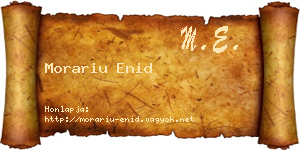 Morariu Enid névjegykártya